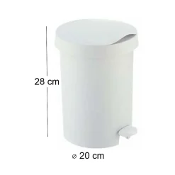 Poubelle à pédale 5L Zodiac - Type: Poubelle