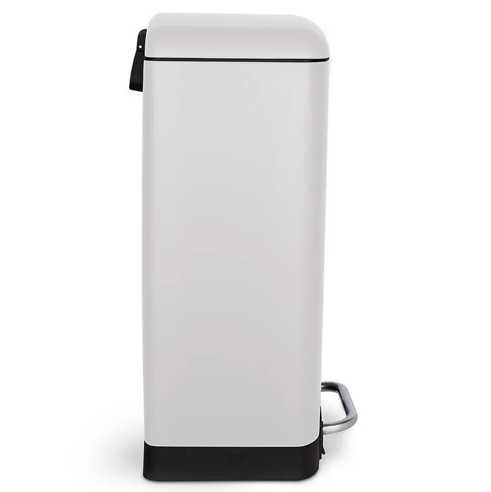 Poubelle à pédale 30L,hite edition - 728