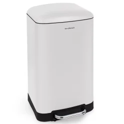 Poubelle à pédale 30L,hite edition - 728