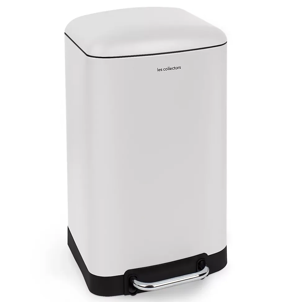 Poubelle à pédale 30L,hite edition - 728