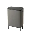 Poubelle à pression Brabantia Bo Touch Bin 2 x 30 L gris