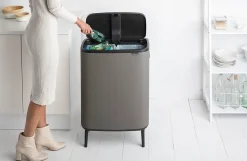 Poubelle à pression Brabantia Bo Touch Bin 2 x 30 L gris
