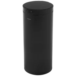 Poubelle automatique avec capteur ML-Design 40L noir aspect mat avec anneau de maintien pour sac