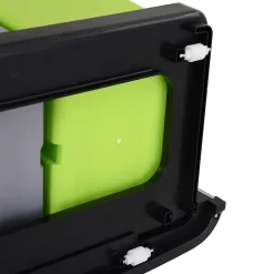 Poubelle automatique détecteur de mouvement poubelle tri selectif 3 bacs capacité totale 72L acier inox. brossé