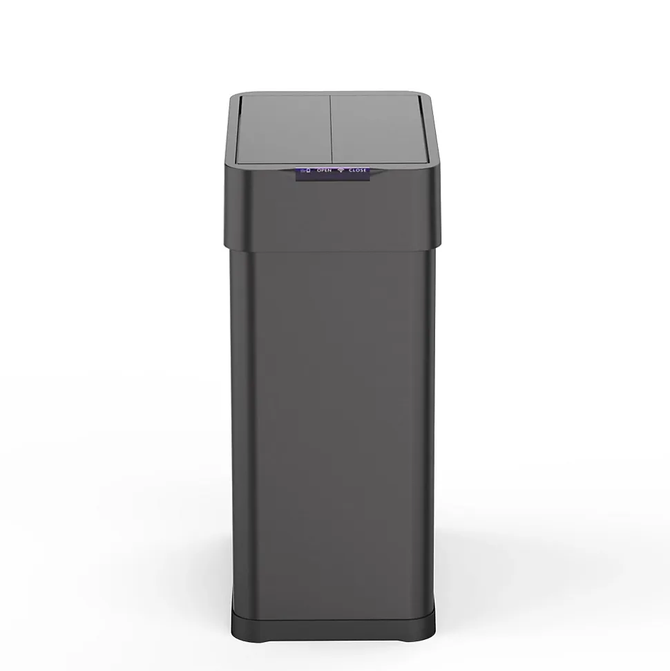 Poubelle automatique inox SILVERLAKE noir 60L