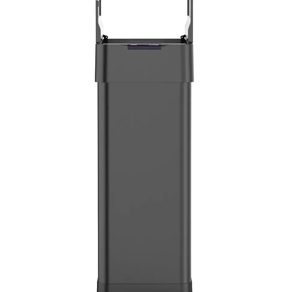 Poubelle automatique inox SILVERLAKE noir 70L