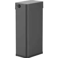 Poubelle automatique inox SILVERLAKE noir 90L