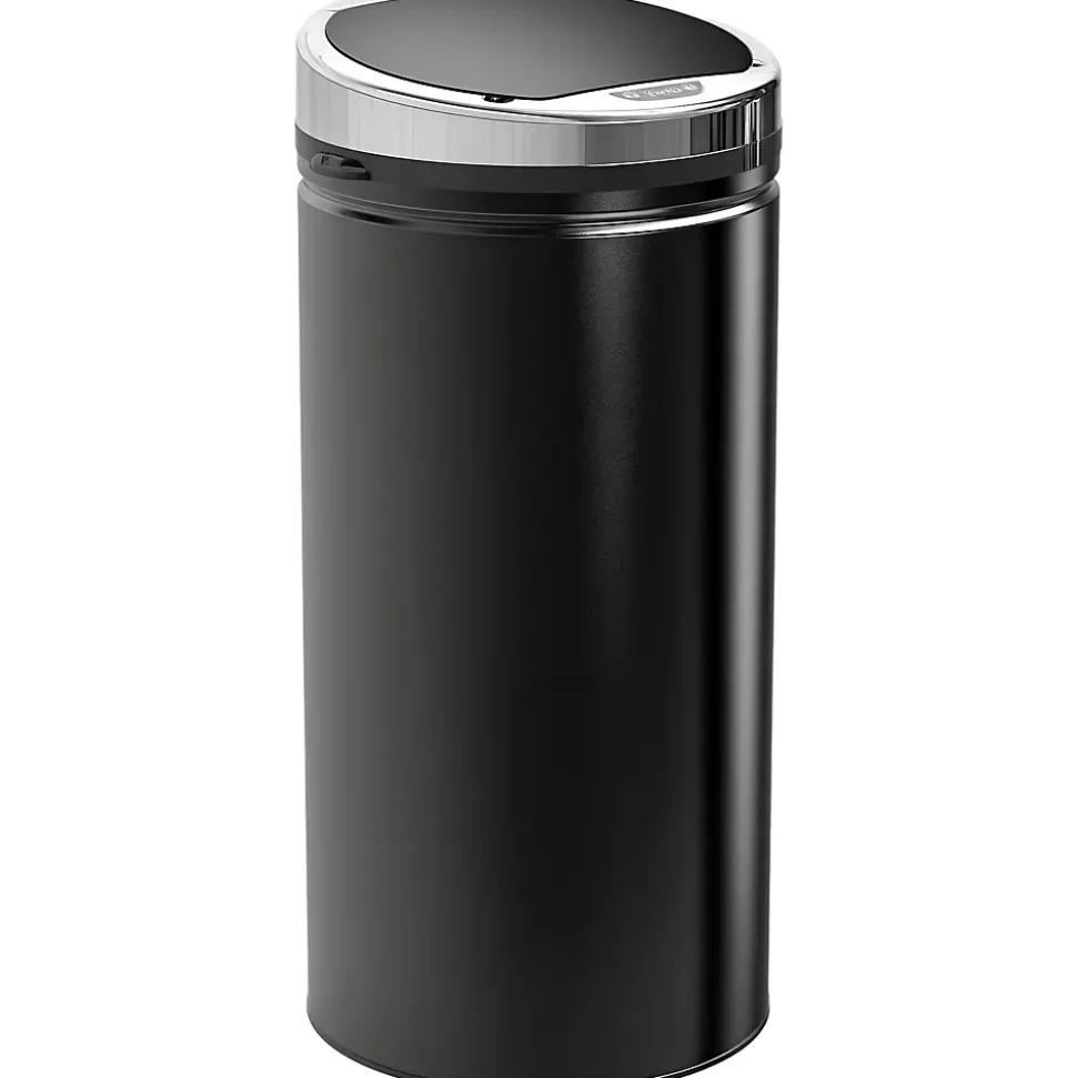 Poubelle automatique 42L - capteur de mouvement - bac interne amovible - acier inox noir