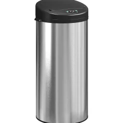 Poubelle automatique 30L dim. 32 x 30 x 68 cm - capteur de mouvement - acier inox brossé