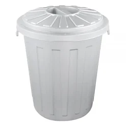 Poubelle Bassine Collecteur en plastique 23 litres - Argent