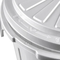 Poubelle Bassine Collecteur en plastique 23 litres - Argent