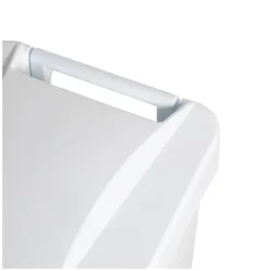Poubelle éco à pédale 60 L - couvercle blanc