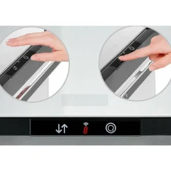 Poubelle cuisine automatique de tri à 4 compartiments - 60L - Noir mat - Piles ou batterie