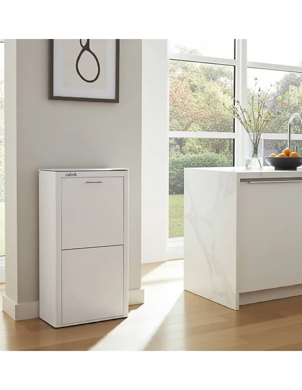 Poubelle cuisine de tri sélectif CUBEK, 4 compartiments de 20 litres.