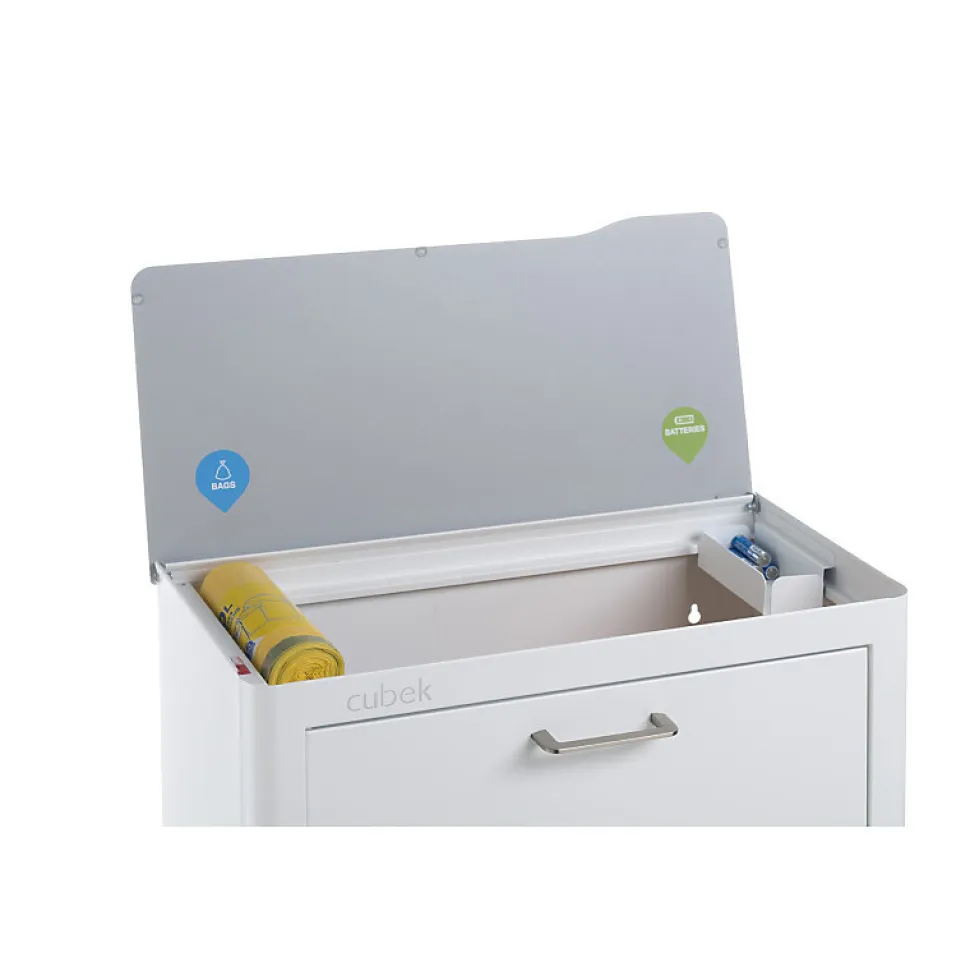 Poubelle cuisine de tri sélectif CUBEK, 4 compartiments de 20 litres.