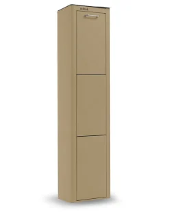 Poubelle cuisine de tri sélectif CUBEK, 3 compartiments de 20 litres.