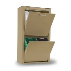 Poubelle cuisine de tri sélectif CUBEK, 4 compartiments de 20 litres.