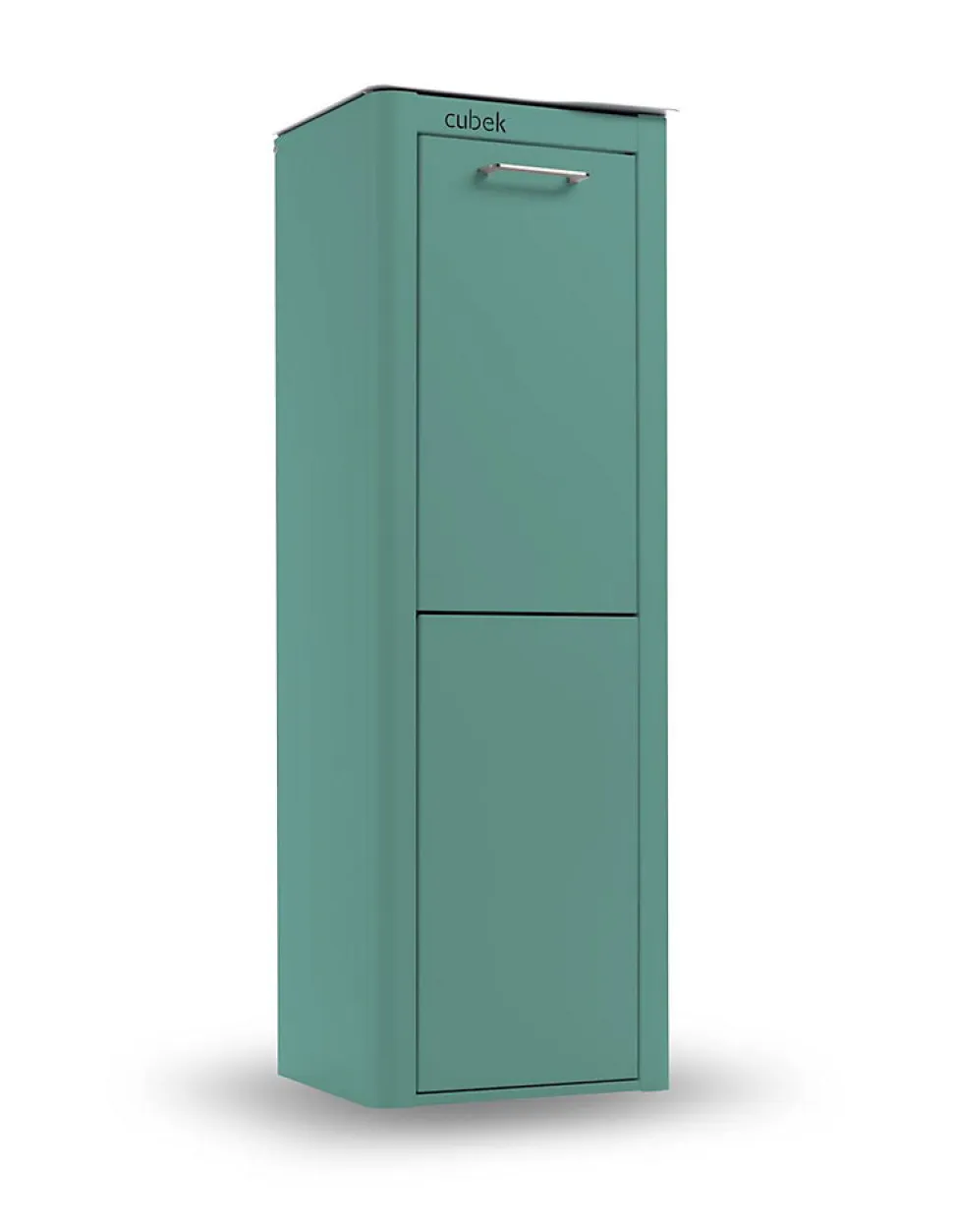 Poubelle cuisine de tri sélectif CUBEK, 2 compartiments de 20 litres.