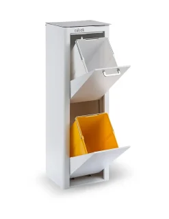 Poubelle cuisine de tri sélectif CUBEK, 2 compartiments de 20 litres.