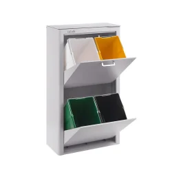 Poubelle cuisine de tri sélectif CUBEK, 4 compartiments de 20 litres.