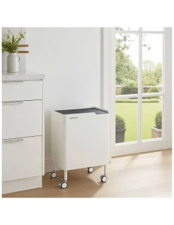 Poubelle cuisine ergonomique, fonctionnelle et élégante, 2 x 20 litres, ECOBOX NOA