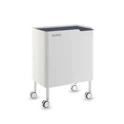 Poubelle cuisine ergonomique, fonctionnelle et élégante, 2 x 20 litres, ECOBOX NOA