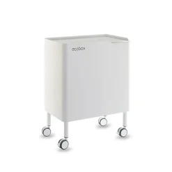 Poubelle cuisine ergonomique, fonctionnelle et élégante, 2 x 20 litres, ECOBOX NOA