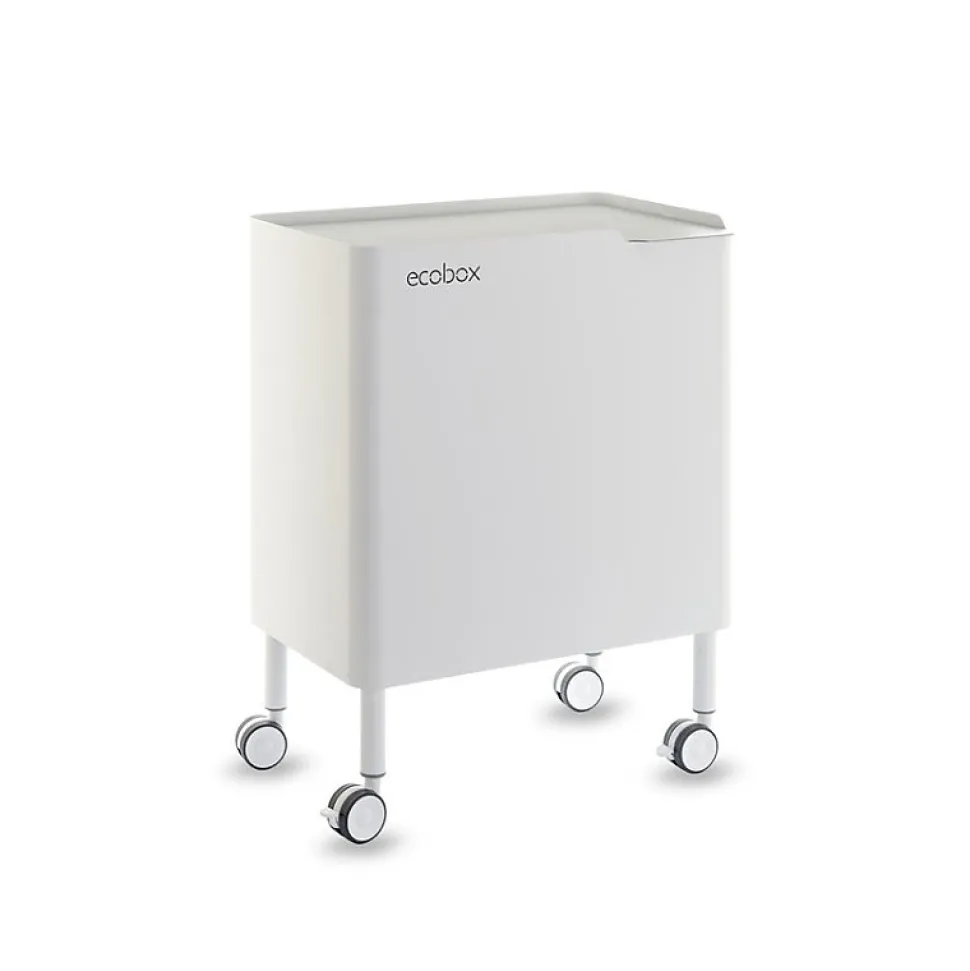 Poubelle cuisine ergonomique, fonctionnelle et élégante, 2 x 20 litres, ECOBOX NOA
