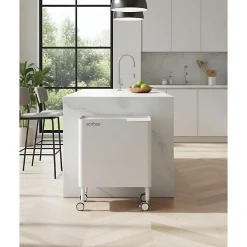 Poubelle cuisine ergonomique, fonctionnelle et élégante, 2 x 20 litres, ECOBOX NOA