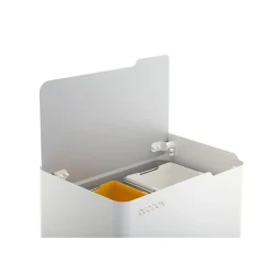 Poubelle cuisine ergonomique, fonctionnelle et élégante, 2 x 20 litres, ECOBOX NOA