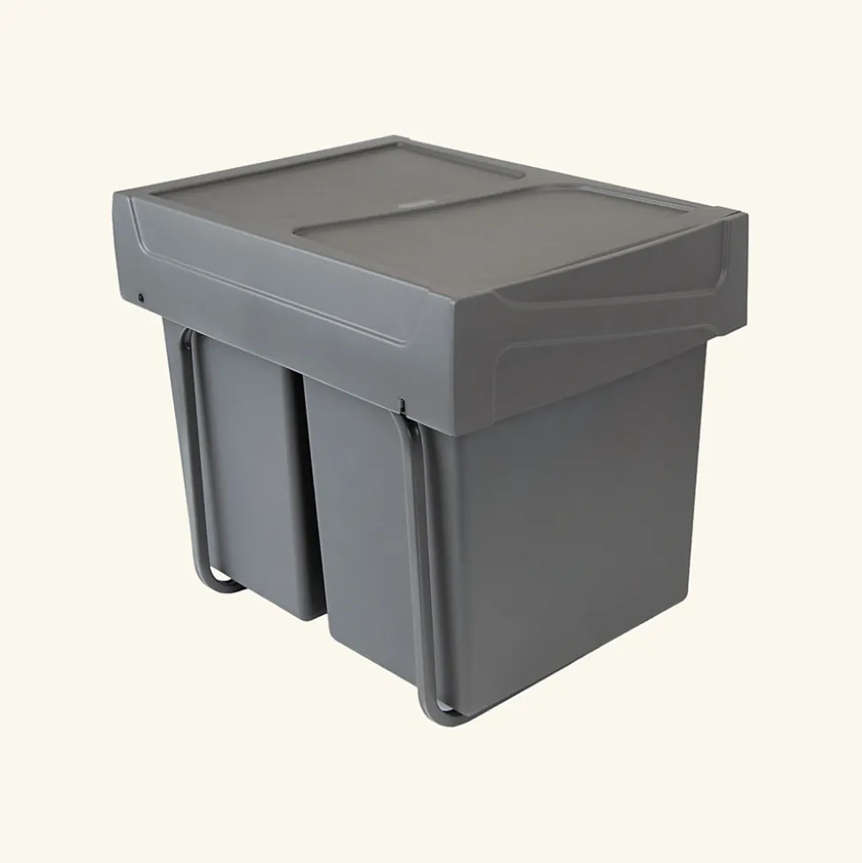 Poubelle cuisine JOKA - poubelle encastrable 2 x 20 litres