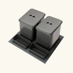 Poubelle cuisine SERAVA 32 L - poubelle de tri 2 x 16 litres