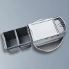 Poubelle d'angle encastrable tri sélectif 2 bacs 36L (18+18) Hailo Rondo