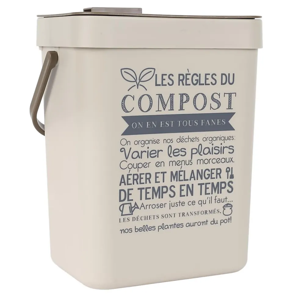 Poubelle de compostage 5 L avec accroche