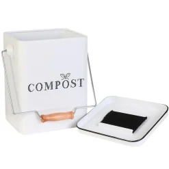 Poubelle de compostage en métal