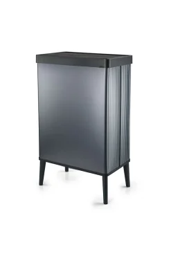 Poubelle de cuisine à couvercle basculant push bleu 54 L Keter Verto