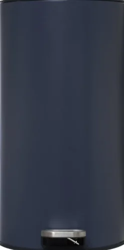 Poubelle de cuisine 30 l à pédale ronde Delta métallique coloris bleu pétrole Ø31,5 x H.62 cm ,5Five