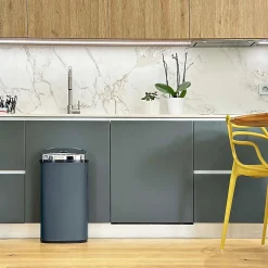 Poubelle de cuisine à ouverture automatique Kitchen Move Largo gris mat 42 L
