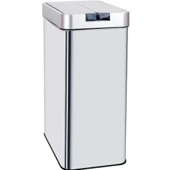 Poubelle de cuisine à ouverture automatique Kitchen Move Silverlake inox 60 L