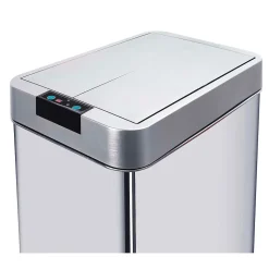 Poubelle de cuisine à ouverture automatique Kitchen Move Silverlake inox 60 L