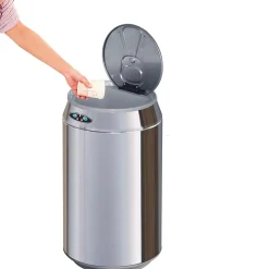 Poubelle de cuisine à ouverture automatique Kitchen Move Canette inox 30 L