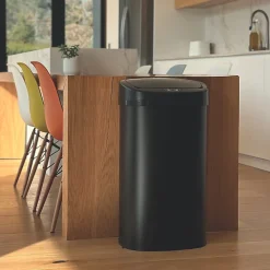 Poubelle de cuisine à ouverture automatique Kitchen Move Majestic noir 58 L