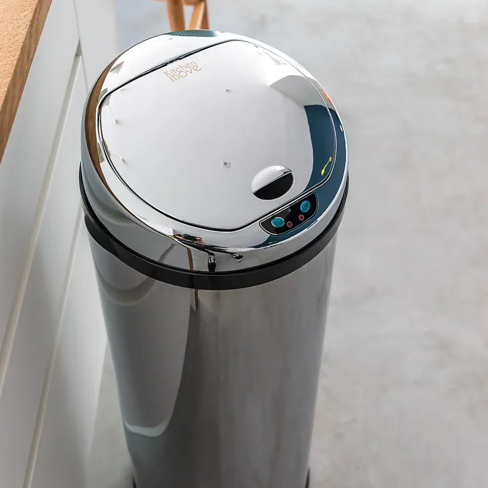 Poubelle de cuisine à ouverture automatique Kitchen Move Artic inox 42 L