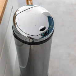 Poubelle de cuisine à ouverture automatique Kitchen Move Artic inox 50 L