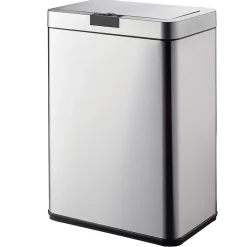 Poubelle de cuisine à ouverture automatique Kitchen Move Daytona inox 60 L