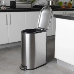 Poubelle de cuisine à pédale Kitchen Move Fuller inox 40 L
