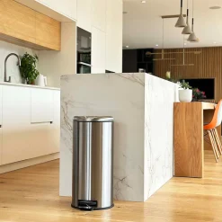 Poubelle de cuisine à pédale Kitchen Move Urban acier 30 L