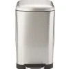 Poubelle de cuisine à pédale Kitchen Move Greenwich inox 30 L