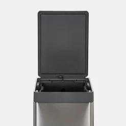 Poubelle de cuisine à pédale 30 L Kora GoodHome H. 70,5 cm inox