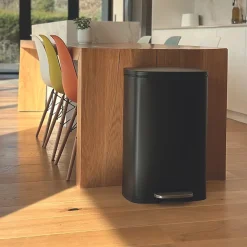 Poubelle de cuisine à pédale Kitchen Move Admiral noir 50 L